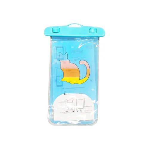 Universal cartoon mobile phone waterproof case protective cover diving and rafting transparent mobile phone waterproof bag takeaway rider touch screen