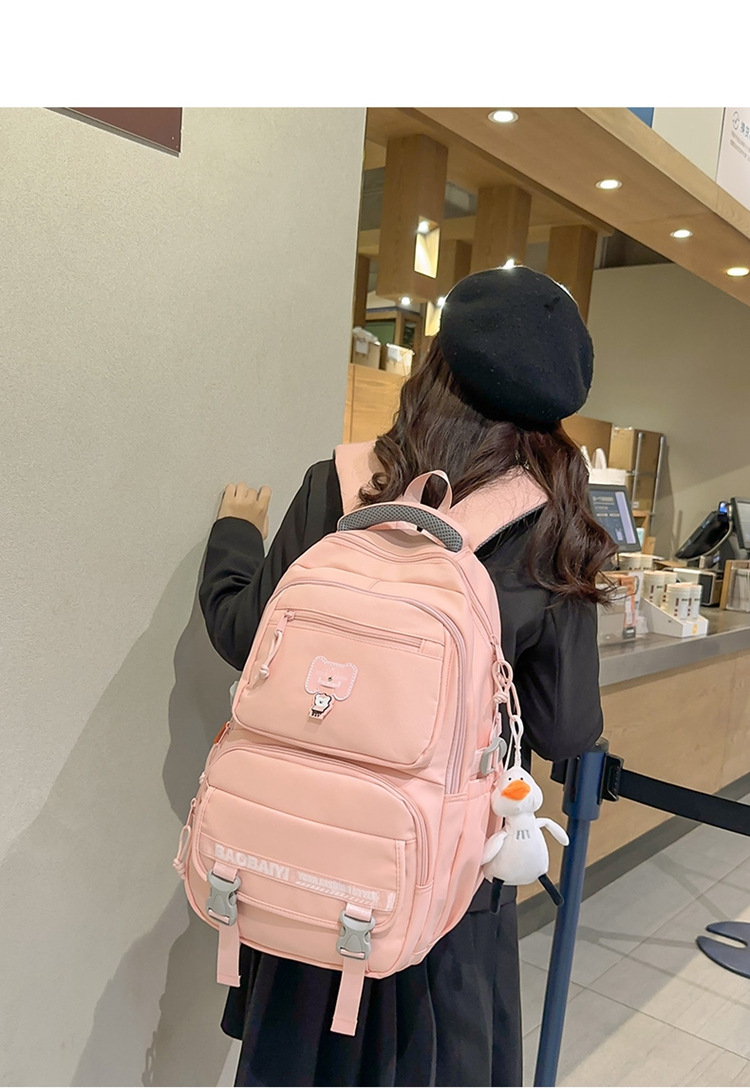 Exquisite schoolbag, large-capacity lightweight backpack for both men and women, backpack for 2024 junior high school, senior high school and college students, for commuting undefined