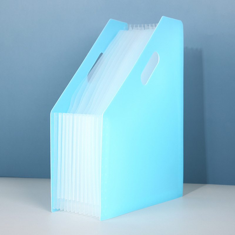 A4 vertical retráctil bolsa de órganos de múltiples capas carpeta estudiante de escritorio vertical prueba soporte de papel rack de almacenamiento de gran capacidad