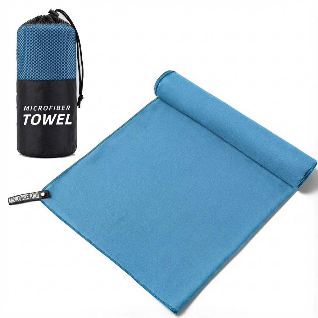 Absorción transfronteriza portátil toalla de secado rápido natación microfibra logo personalizado toalla deportiva succión de sudor gimnasio
