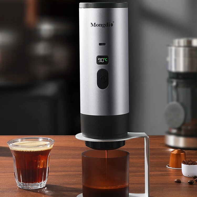 Mongdio Portable Coffee Machine Capsule Machine Electric Espresso Machine Small Home Outdoor Extraction Machine