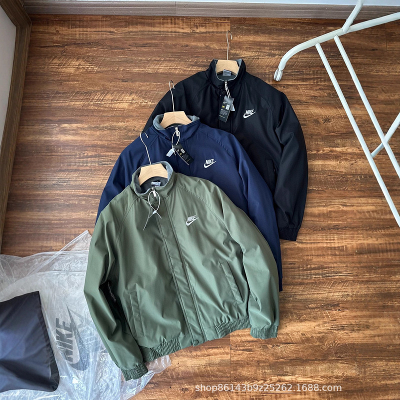 25高品质小勾子加绒立领三色新款复古立领休闲夹克外套男女同款|undefined