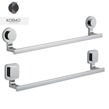 跨境吸盘毛巾架卫生间免打孔不锈钢厨房置物架毛巾杆厕所拖鞋挂架