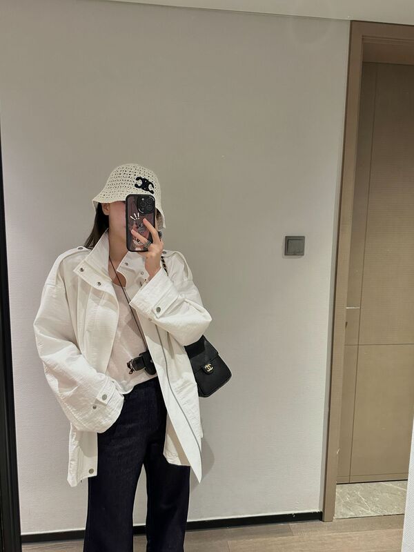 欧美风经典工装风休闲白色夹克外套女2025秋冬时尚女装批发|undefined