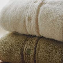 如愿75-情侣加厚珊瑚绒睡衣女士大码保暖法兰绒可外穿家居服套装