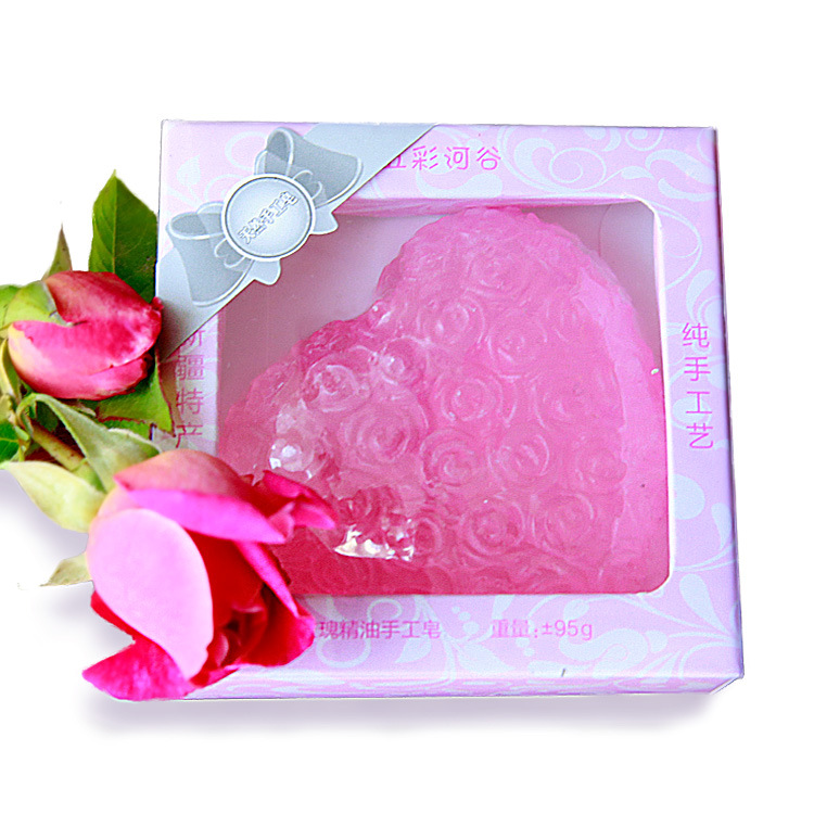 批发大方盒精油手工皂洗手沐浴皂五种香型纯手工皂新疆产地直发