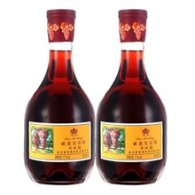 批发威龙宝石红配制酒干红葡萄酒红酒甜酒果酒原装1升6瓶整箱包邮