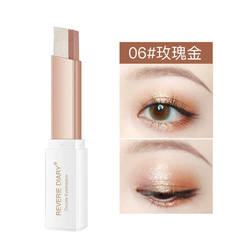Makeup primer, two-color cosmetic eye shadow, no smudge