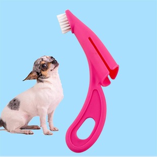 Cross-Border Hot Pet Finger Toothbrush Cat and Dog Oral Stain Removal Dog Oral Cleaning and Beauty Tool Soft Bristle Brush