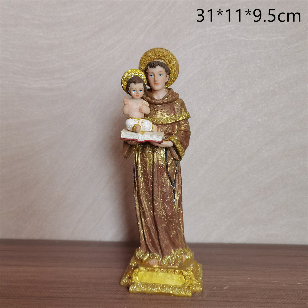Envío gratis 30cm decoración artesanal estatua de luz de Joseph Wang decoración de figura de la familia sala de estar