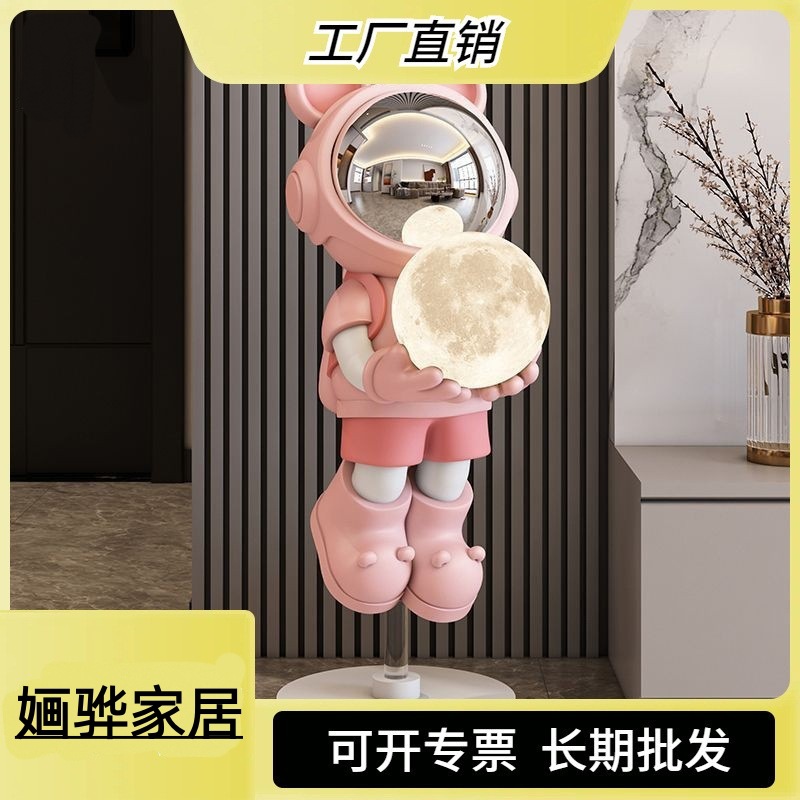 Creative Astronaut Accessible Luxury Bluetooth Audio Living Room Floor-Standing Large Ornament Bedroom Sofa Home Accessories Housewarming Gift