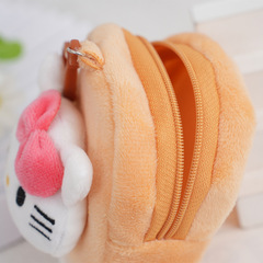 White Dog Pudding Dog Cute Cartoon Pink Dog Mini Wallet Handbag Wrist Earphone Storage Bag Wholesale