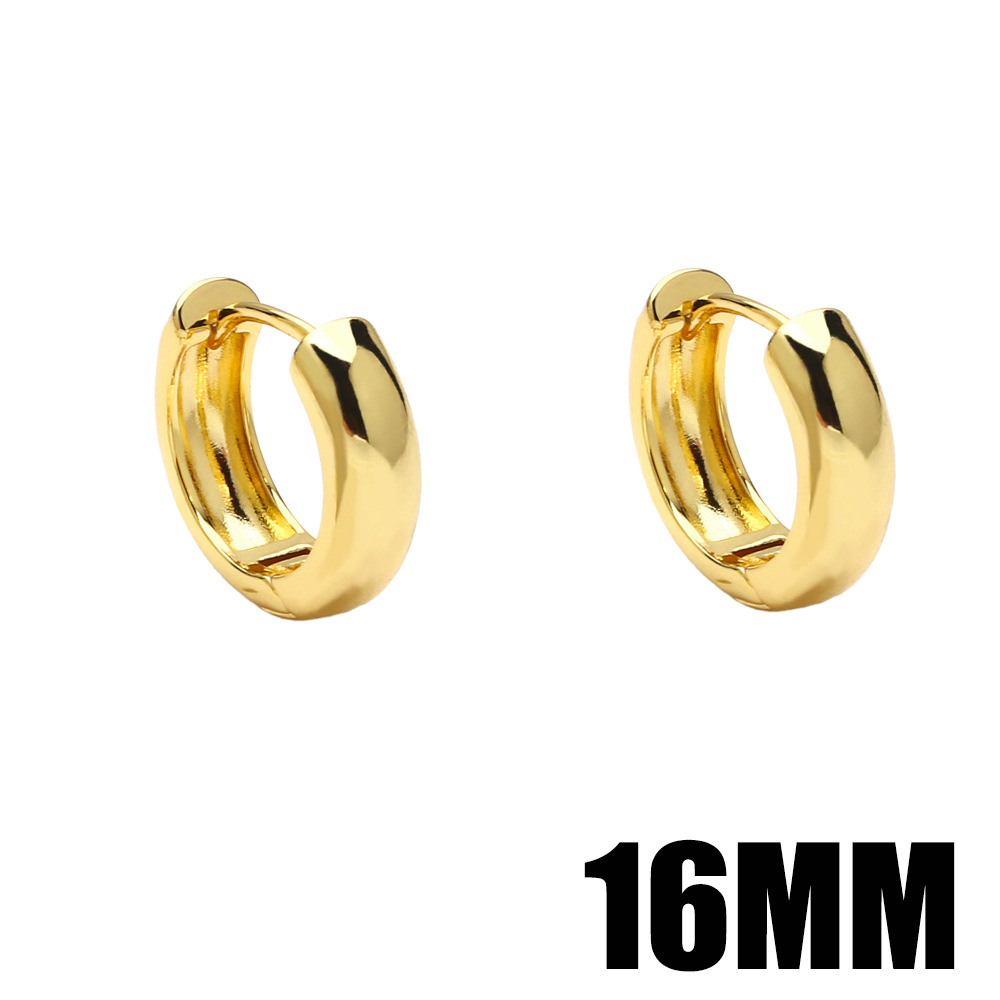 Copper Material Fashion Geometric Plating Copper 18k Gold Plated Earrings