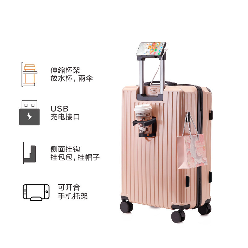 24 pulgadas maleta universal, maleta de estudiantes de niños, 20 pulgadas pequeñas y duraderas contraseñas para viajar