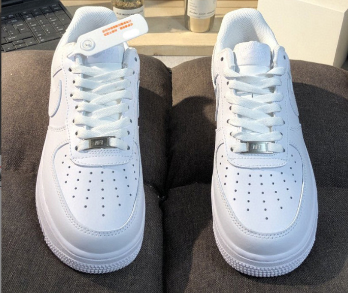 Air Force One Af1 High Version Putian Men's and Women's Sneakers Low-Top Deconstructed Wheat Pure White Air Force One Small White Shoes