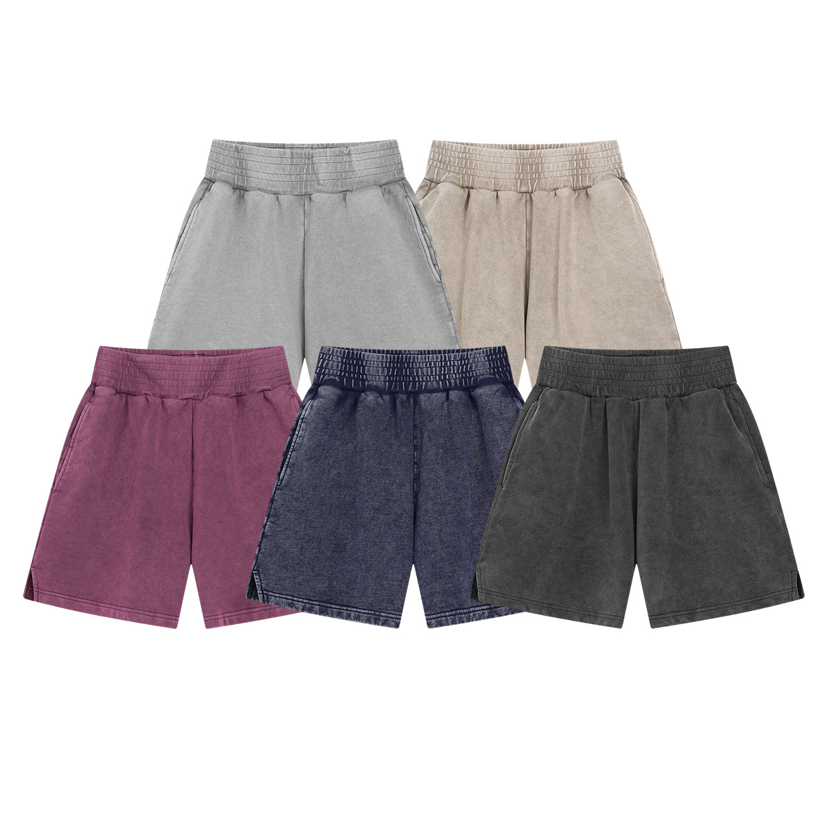Chain tide hombre de manga corta verano alta calle hacer viejos pantalones cortos de lavado de agua marca de moda americana retro pantalones de piernas anchas de moda hombre
