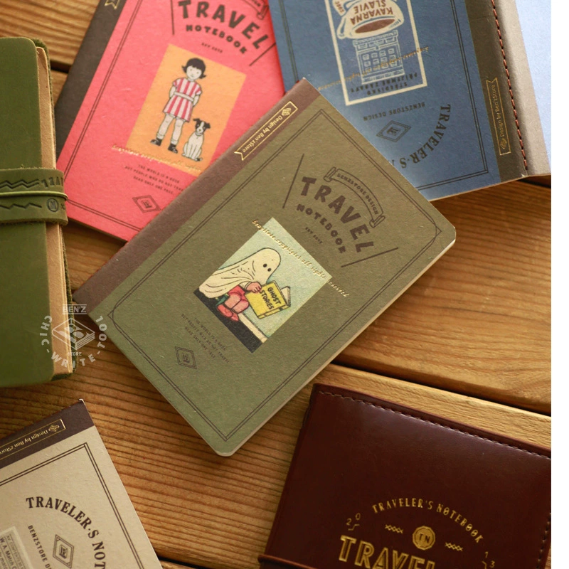 Оптовый Basin Things TN Handbook Inner Inner Core Ностальш Travel Terminal Forest Paper Blank White Literature Replace inner page