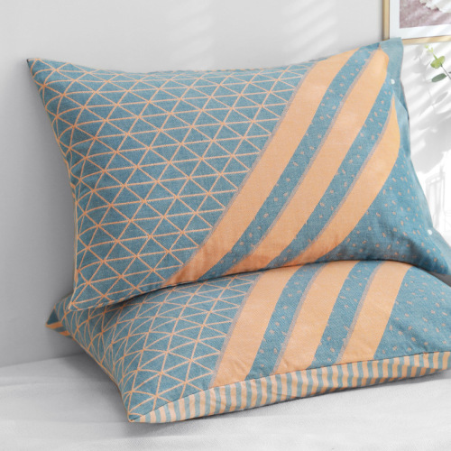 Cotton gauze pillowcase, one pack, household pure cotton thickened pillowcase, single student dormitory pillowcase, inner sleeve