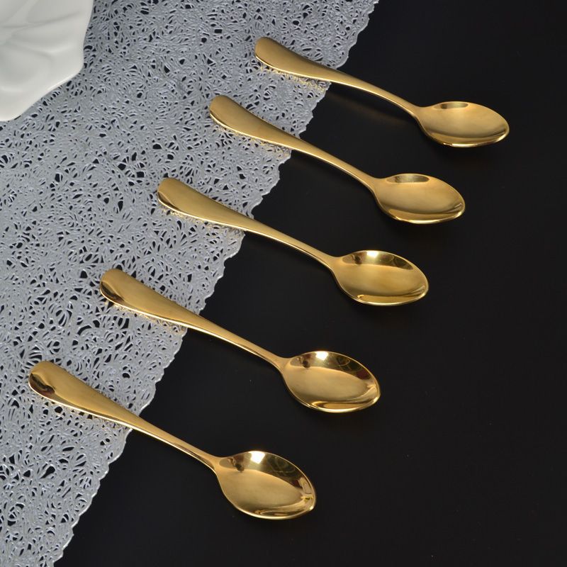Pure Copper Handmade Coffee Popular Mini Creative And Cute Dessert Spoon, 11.5cm_voghion.com