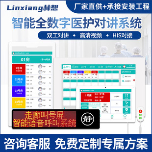 Hospital nurse station management host ward toilet emergency pager bell visual intercom equipment intelligent system