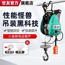 小金刚电动葫芦220V家用悬挂双孔升降吊机空调钢丝绳便携式新款