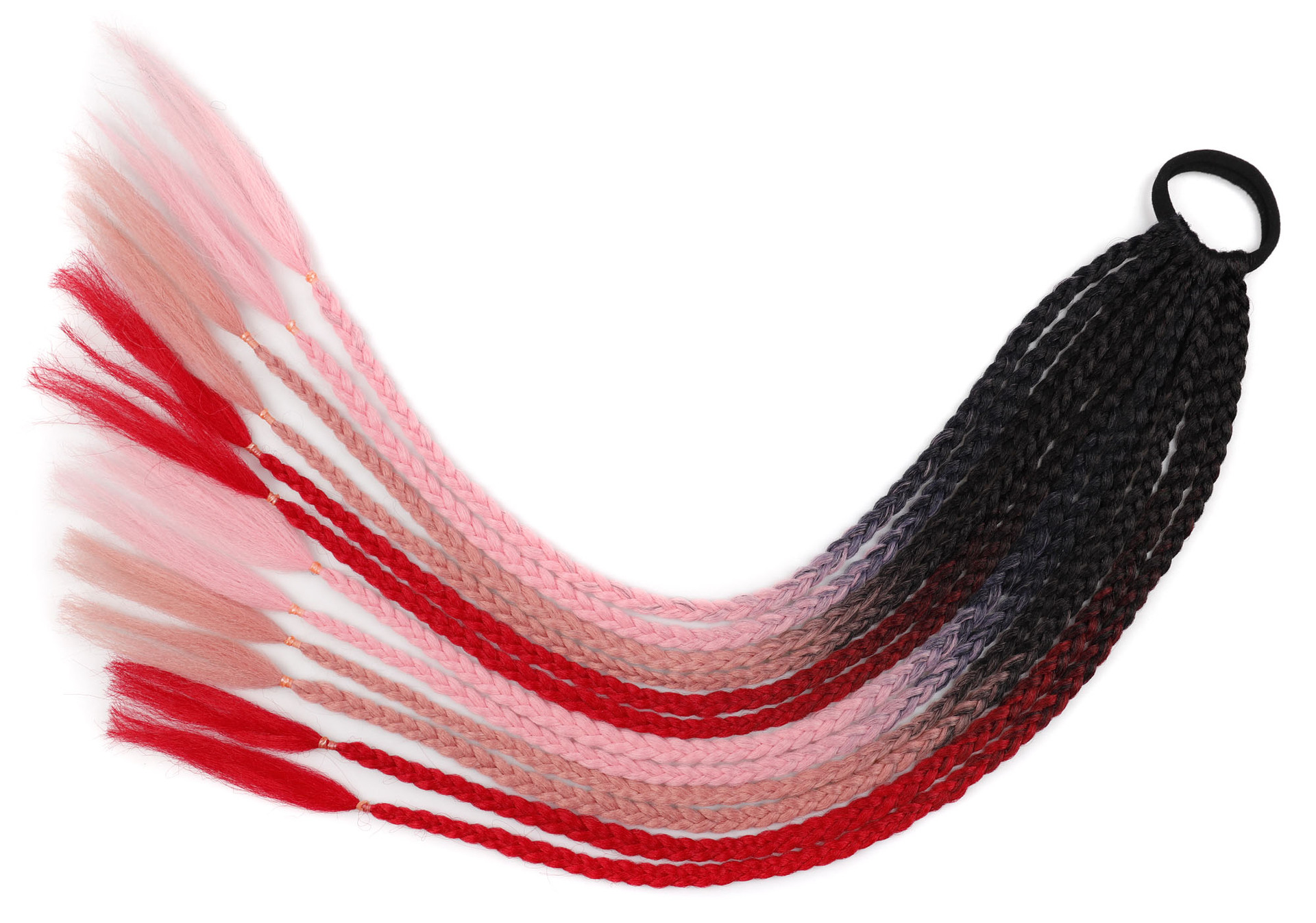 Trenza sucia Cola de Caballo color trenza Cola de Caballo anillo de pelo pequeña trenza color Cola de Caballo trenza sucia Cola de Caballo personalidad tocado