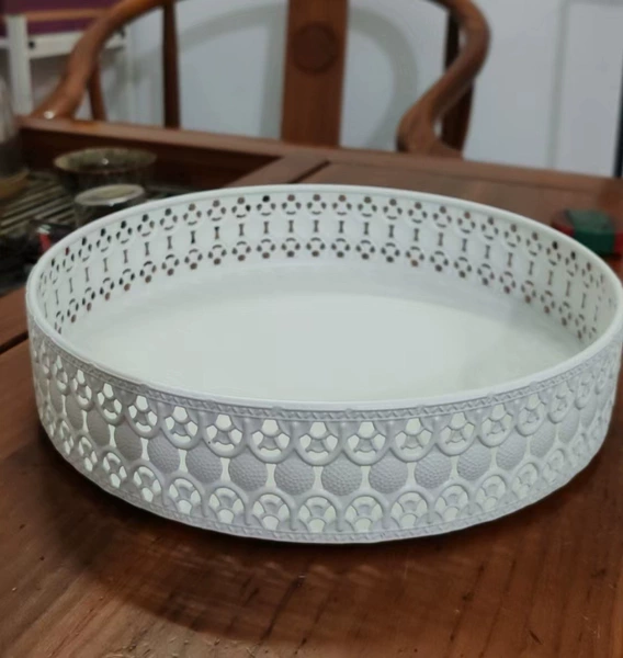White single layer with swivel 25cm