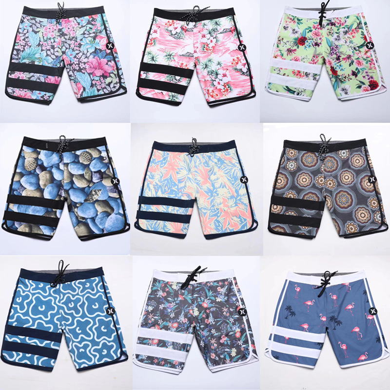 Hurley Cross-border Foreign Trade Hot Beach Surfing Men's Swimming Trunks Summer Beach Pants Five-point Loose plus size Fitness Pants