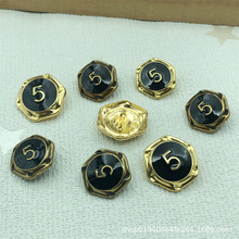 金属纽扣 定制高档多边型圆形金属扣 合金纽扣电镀点油合金扣批发