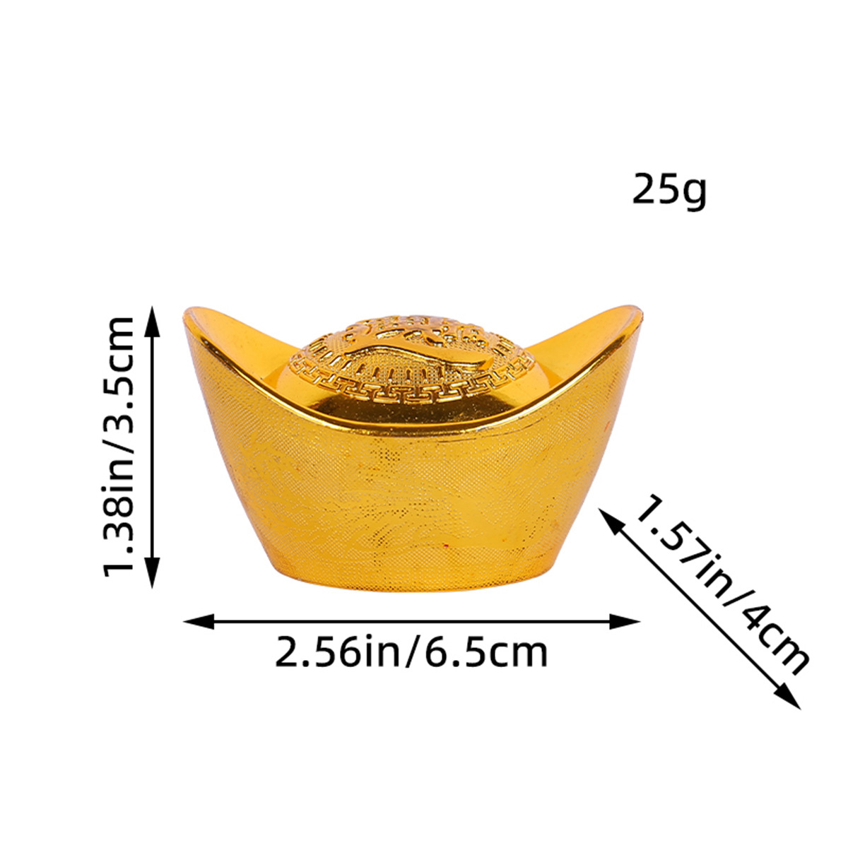 Molde de Lingote de Oro de Plástico Yuanbao, Suministros Festivos Sólidos, Adornos, Decoración, Artículos para el Hogar, Venta al por Mayor