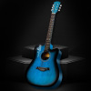 [Factory Direct Sales] 41 -inch Full -椴 【【【【【black blue sunset color guitar