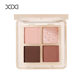 Xixi Heartbeat Signal Four-color Eyeshadow Pearlescent Matte Flash Crystal Daily Earth Color Novice Eyeshadow Disc