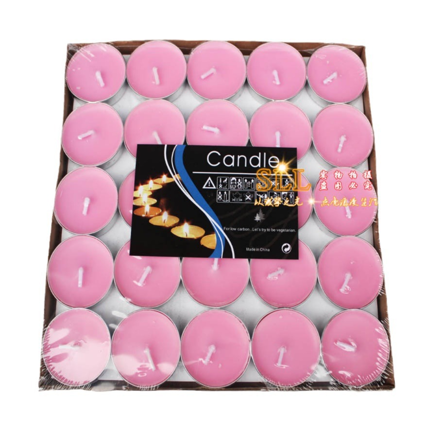 Venta caliente al por mayor té cera de aluminio Shell vela 1,5 horas Hotel KTV eliminación de humo sabor té preservación del calor calefacción té cera generación pelo