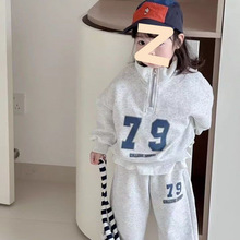 童装儿童套装男童休闲春季2025新款春装春秋两件套女童洋气卫衣