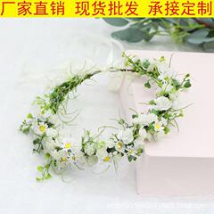 女性の花輪のデイジーのバラの花の冠のシミュレーションの花のカチューシャの旅行の集まりの贈り物の新婦の頭の飾りの小さい清新なシミュレーション