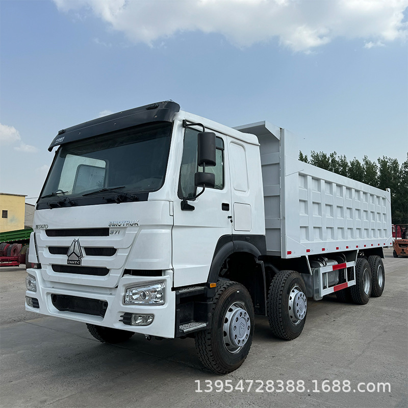 Cross-Border Sales of Howo Dump Trucks, 371 Horsepower, Four-Wheel Front and Eight-Wheel Rear, Used 6×4 Dump Trucks, Howo Trucks