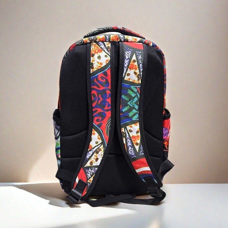Mochila de marca de moda de venta directa transfronteriza, mochila de ocio estilo ins de graffiti, mochila de moda callejera, mochila de skate, impresión