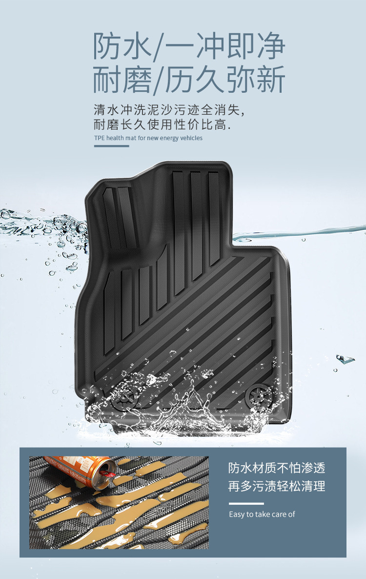 Suitable for 23-25 Chery Tiggo 9/Jietu Jaecoo J8 Car Floor Mats Tpe Floor Mats Trunk Mats
