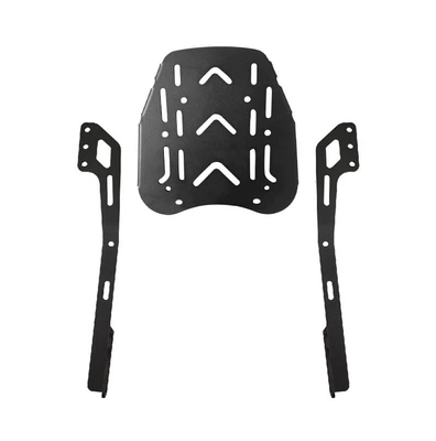 Motorcycle bumper bar front and rear bumper - black-carbon-steel-split-plate-type-rear-shelf-keep-the-original-car-armrest