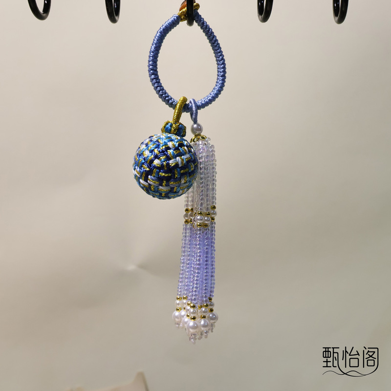 新款手工编织有球必应转运球包挂饰品挂件包挂流苏DIY时尚潮流|undefined