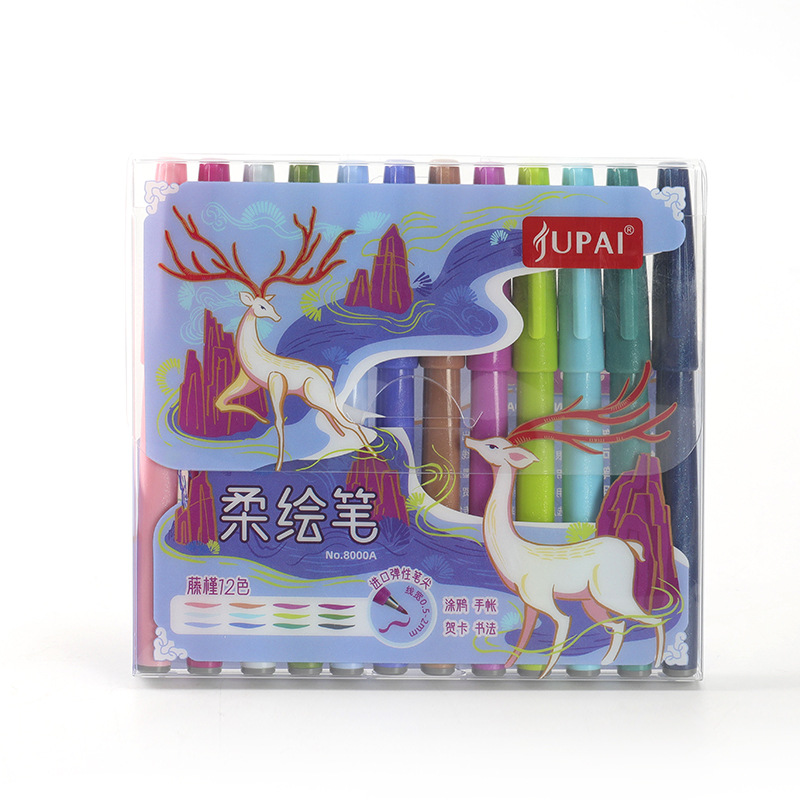 Pintura suave color belleza pluma mano cuenta color graffiti pluma nuevo recomendar pintura caligrafía pequeña escritura regular cabeza suave pluma de gancho