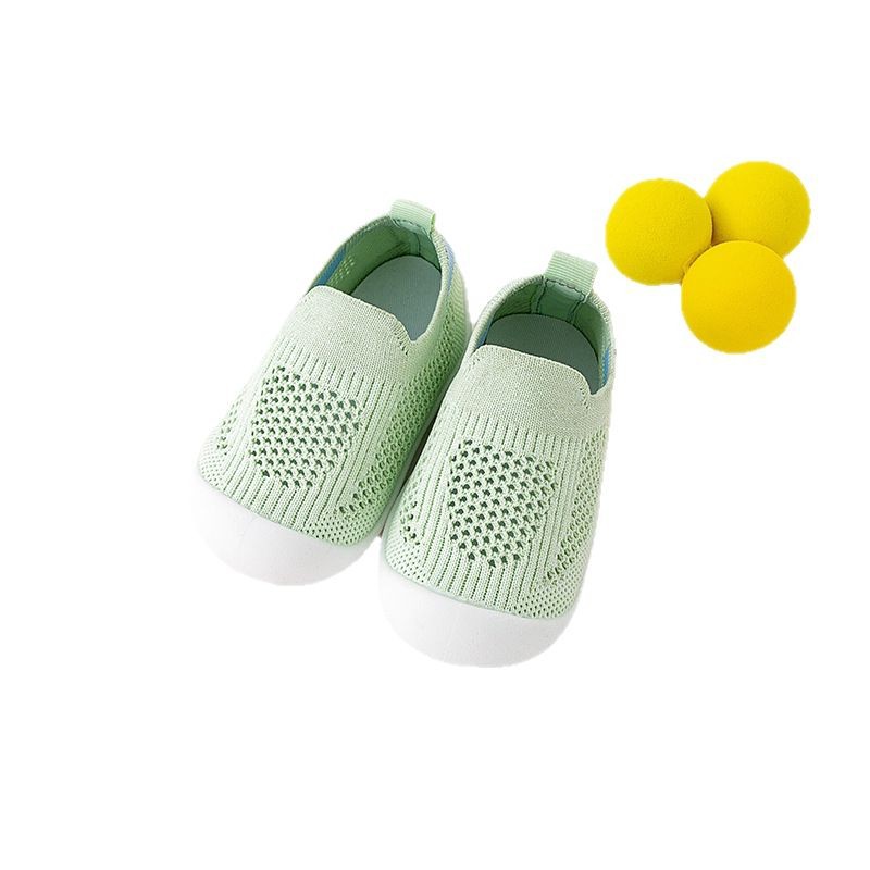 Zapatos para bebés, zapatos para bebés con suela suave transpirable antideslizante, zapatos de malla huecos, calcetines para niños y niñas, color sólido, versátil