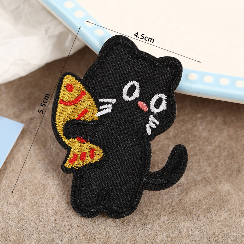 超萌猫咪小狗刺绣布贴可爱动物造型衣服包包DIY装饰补丁纺织辅料|undefined