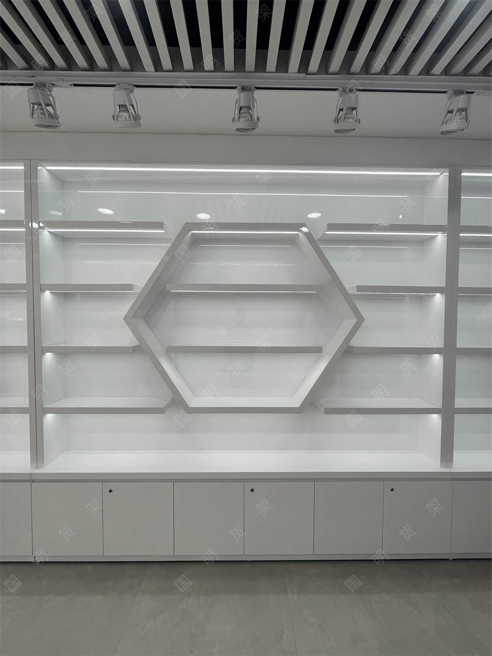 厂家直供烤漆展柜定制展示柜公司样品间珠宝直播陈列柜展厅展示柜-阿里巴巴