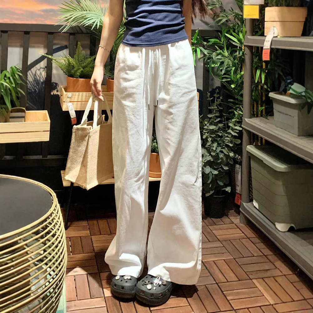 Pantalón vaquero casual blanco