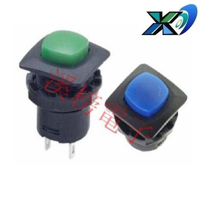 电源开关圆形11mm  自锁开关2脚大功率 批发按键开关大电流