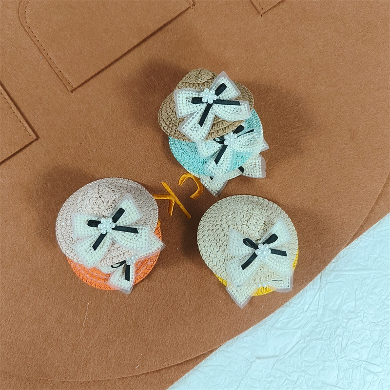 Korean Style Mesh Embroider Pearl Bow Lace Jewelry DIY Shirt Doll Straw Hat Collar Clothing Hair Accessories Accessories
