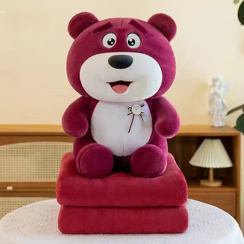 Manta de peluche 2 en 1 – Muñeca y edredón – Ideal para siesta en oficina