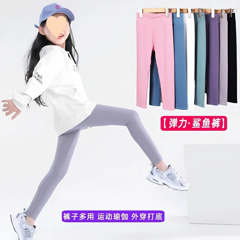 Спортивные леггинсы для девочек весной и осенью