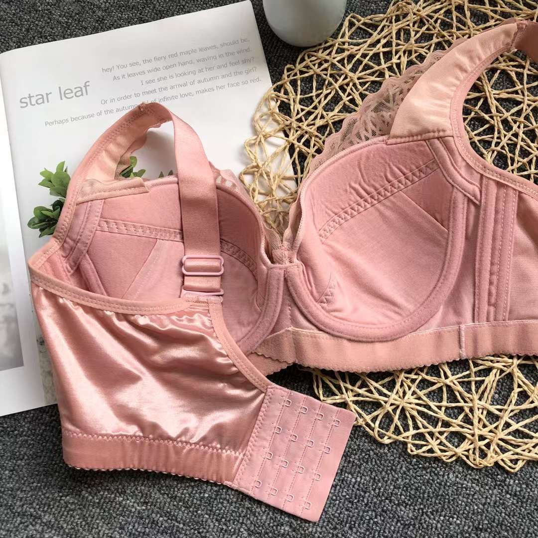 Nueva alta calidad de la Copa de algodón fino transpirable ropa interior de las mujeres de Poli ajustable Orejas de conejo ultra-Delgado sujetador al por mayor